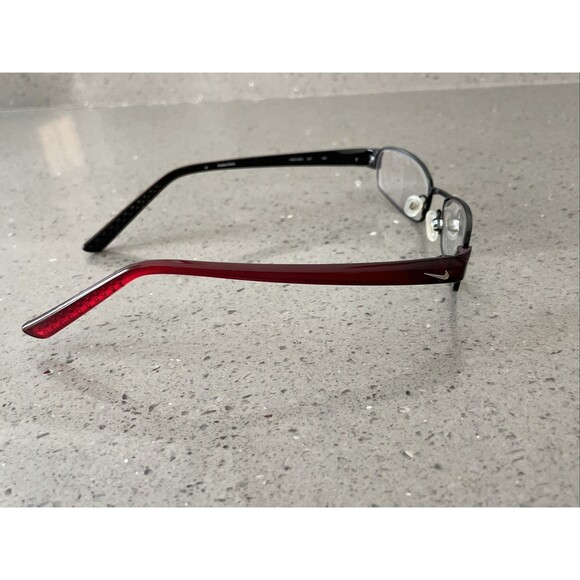 Nike Men's Eyeglasses Frames Only 8060 027 Black/Cherry Rectangular 47[]17 140 - Picture 5 of 8